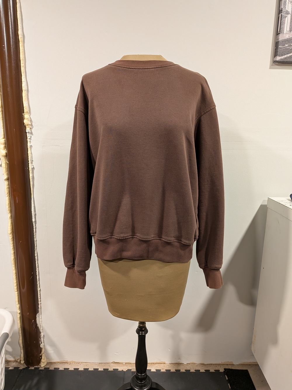Women’s Arket Crewneck Sweater in Chocolate Brown